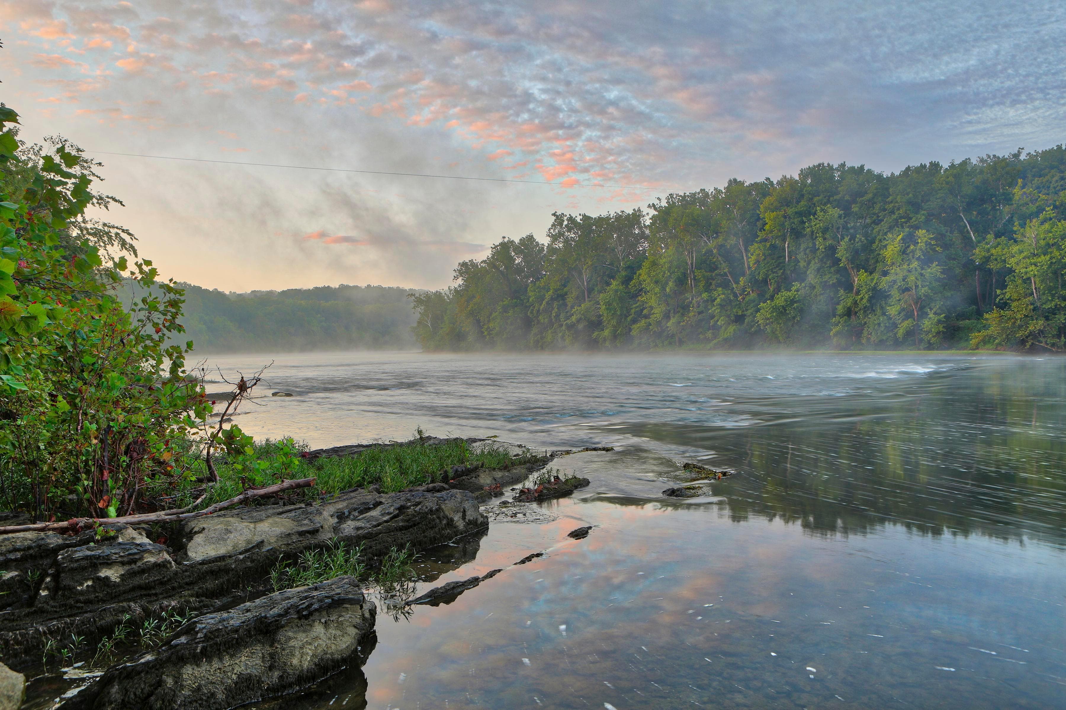 Watch the sunset over the Potomac River