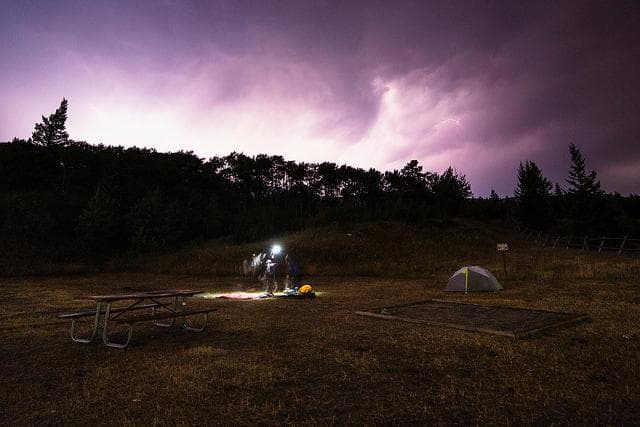 Under the Big Sky at St. Mary Campground