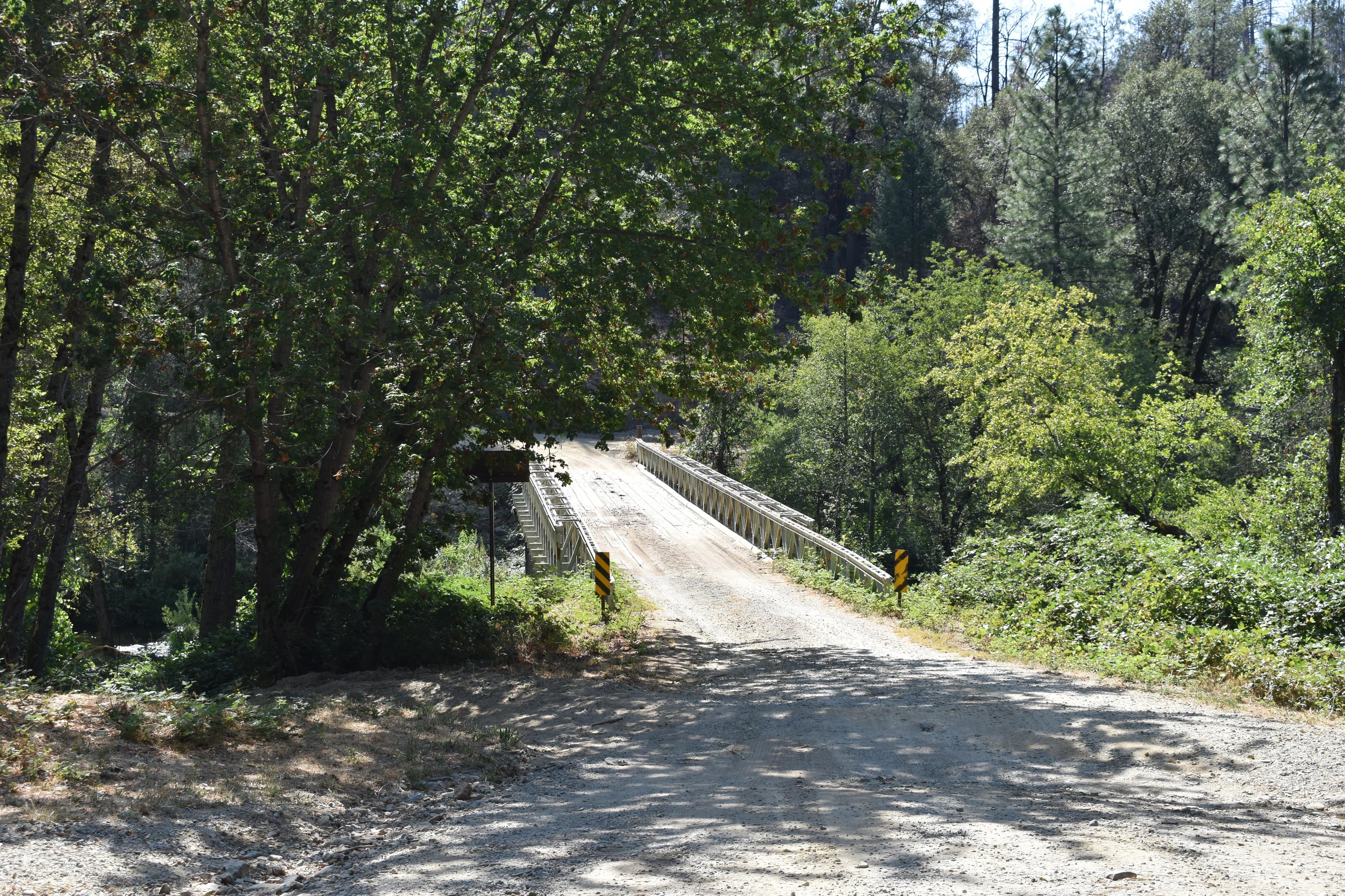 Bridge into Peltier Bridge Campground