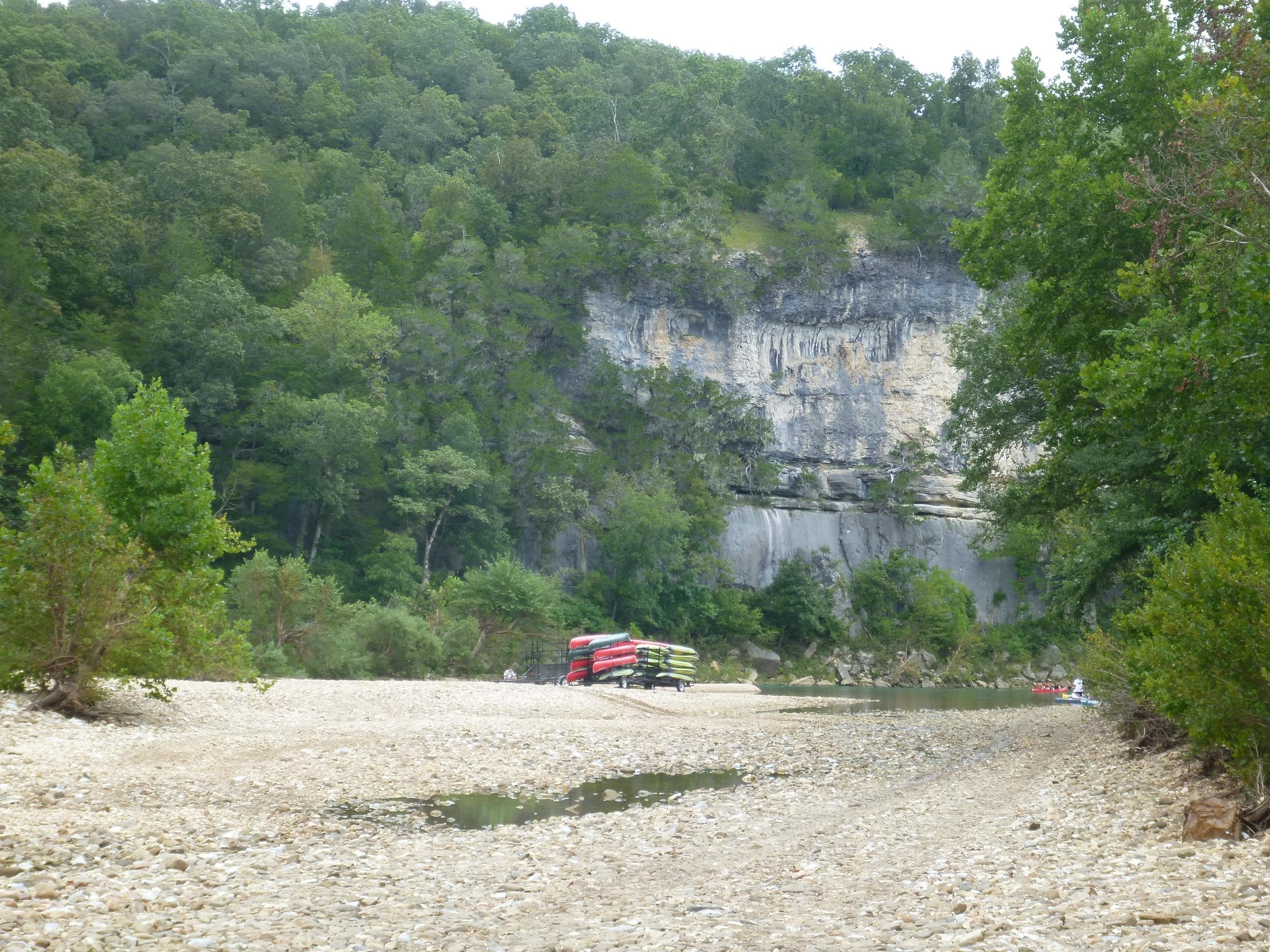 Tyler Bend provides a great place to launch a canoe or kayak.