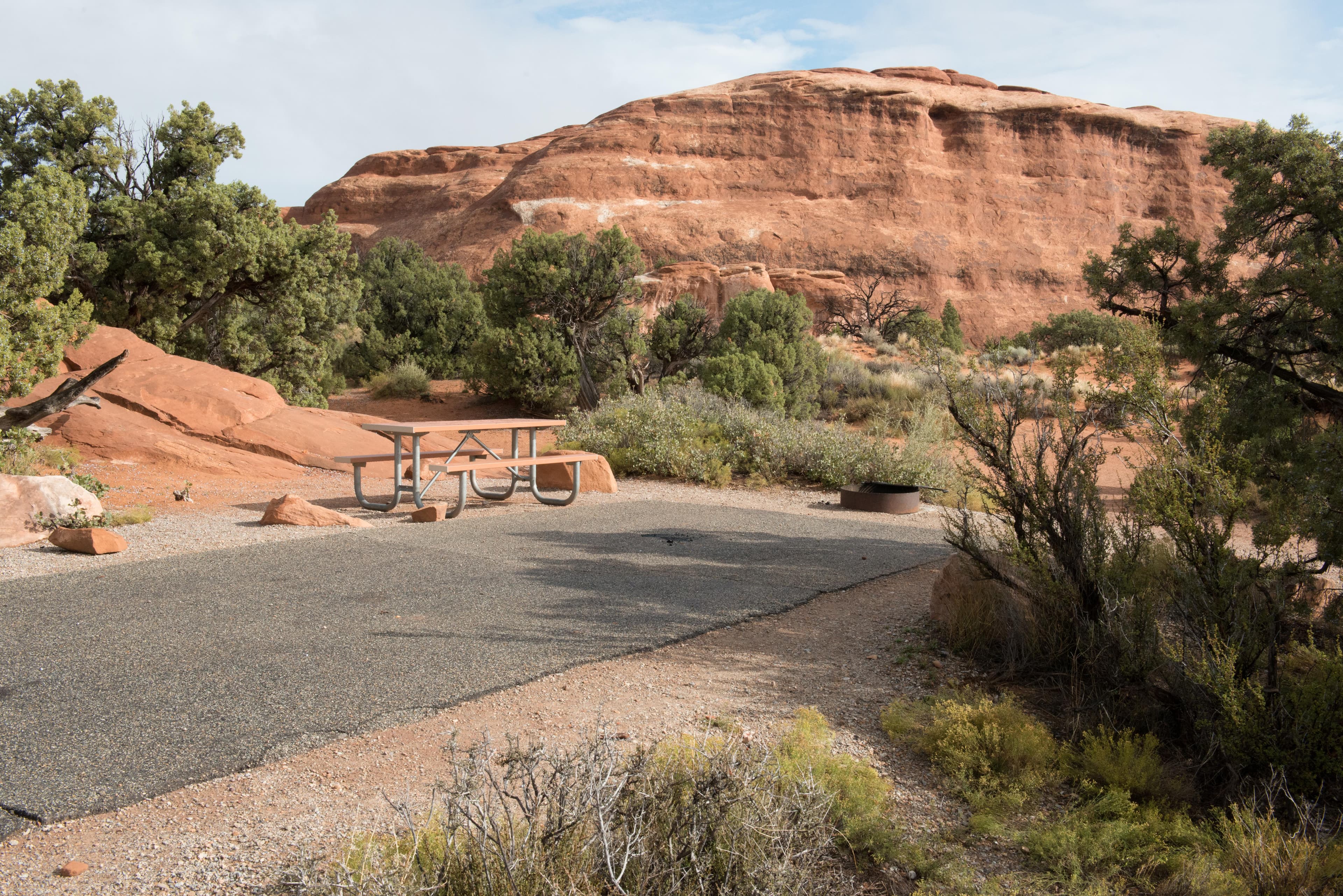 Devils Garden Campground has 50 sites that are reservable in summer.
