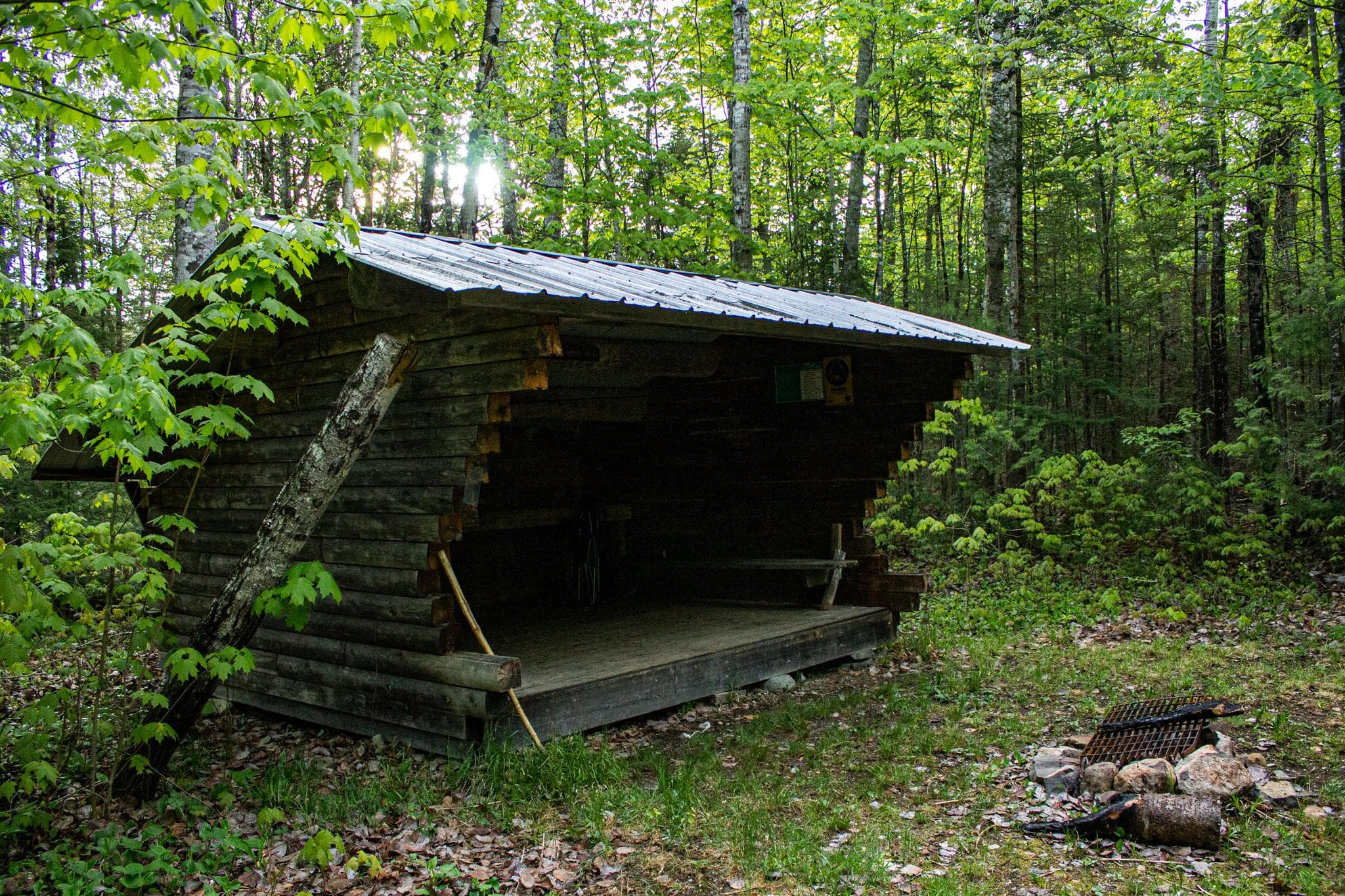 Grand Pitch Lean-to provides shelter for campers