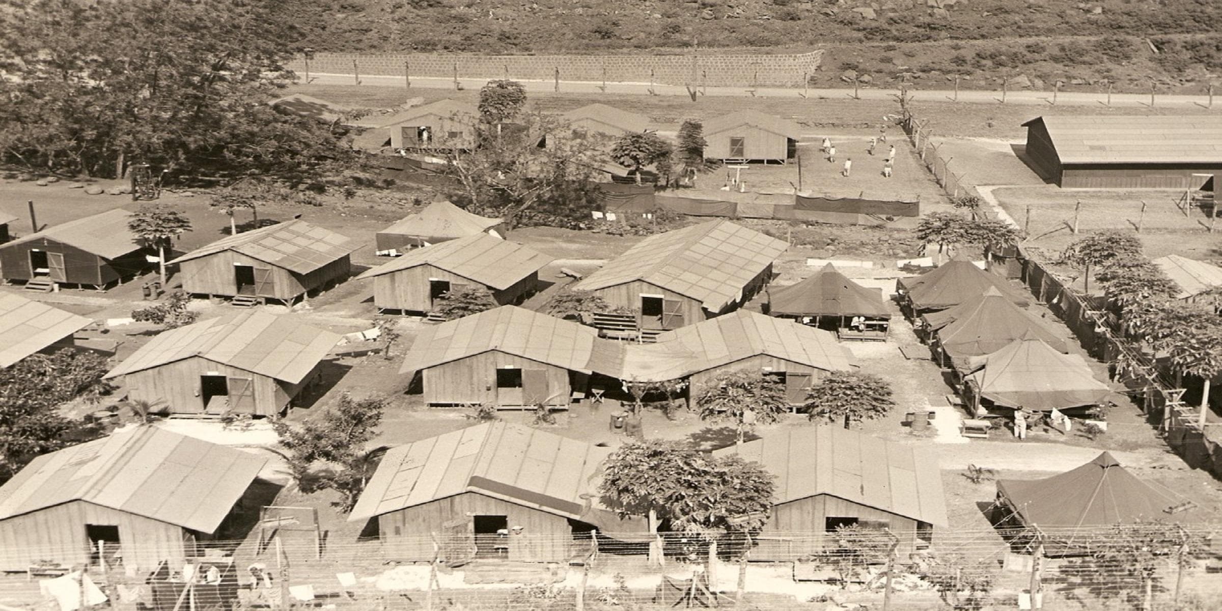 The American Internee barracks at Honouliuli Compound #5, circa 1945