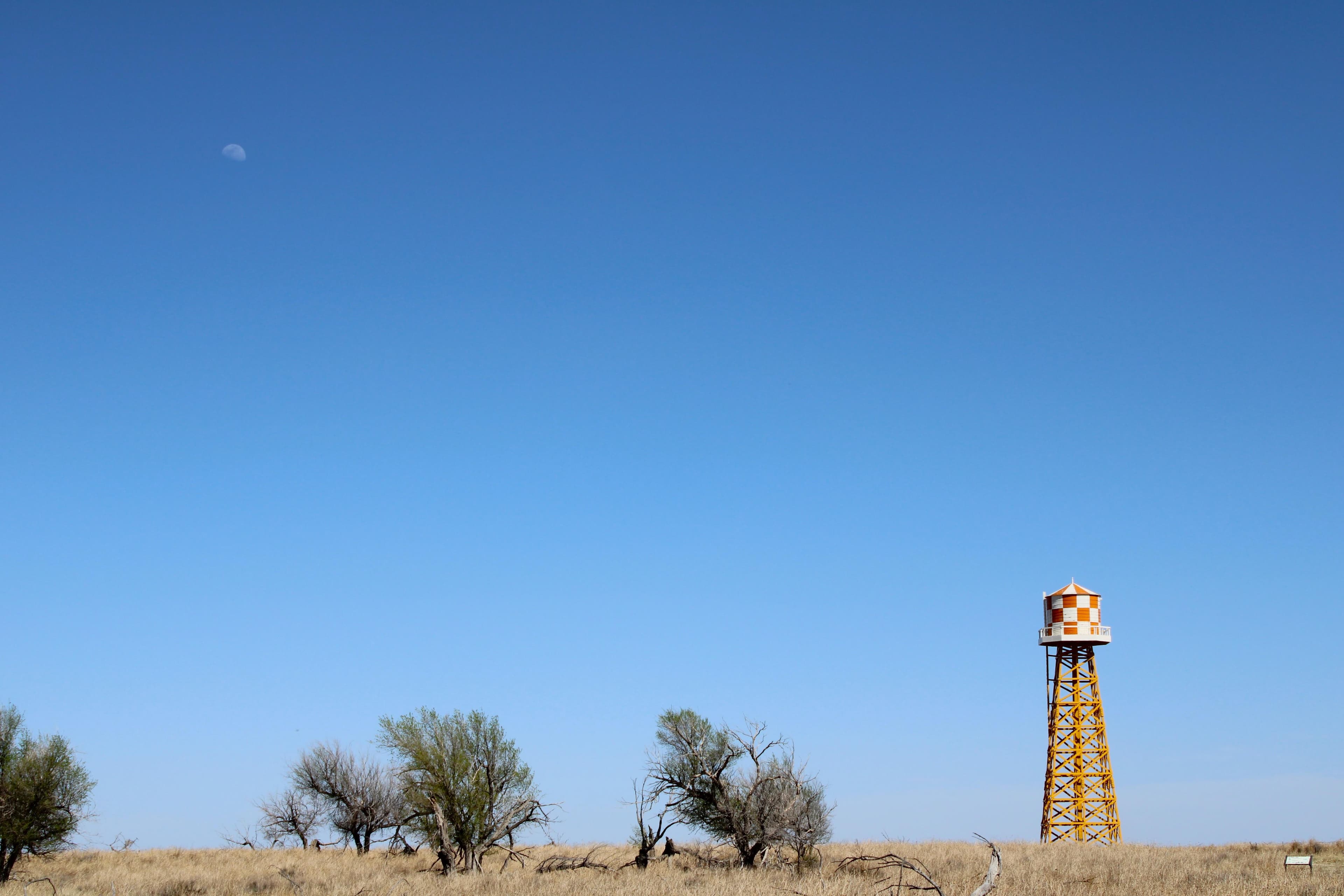 The water tower at Amache was a landmark that could be seen from miles.