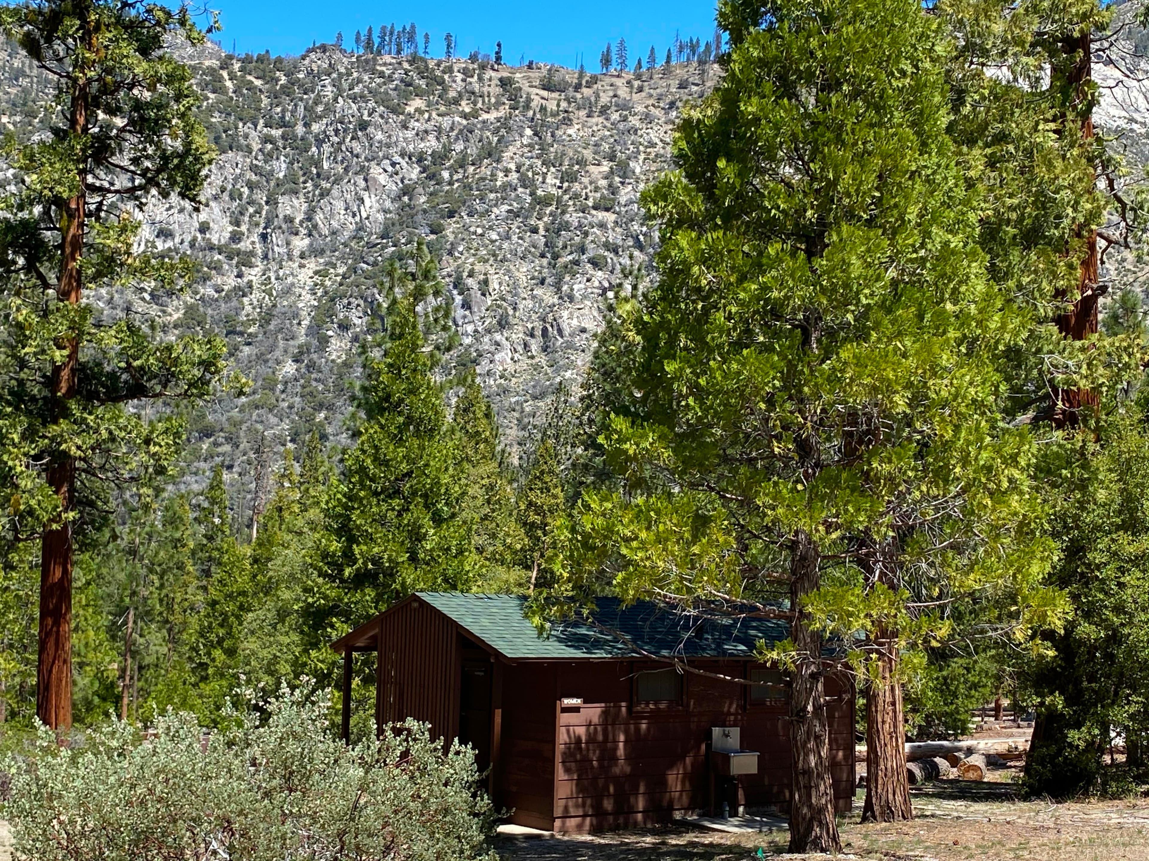 A restroom at Moraine Campground