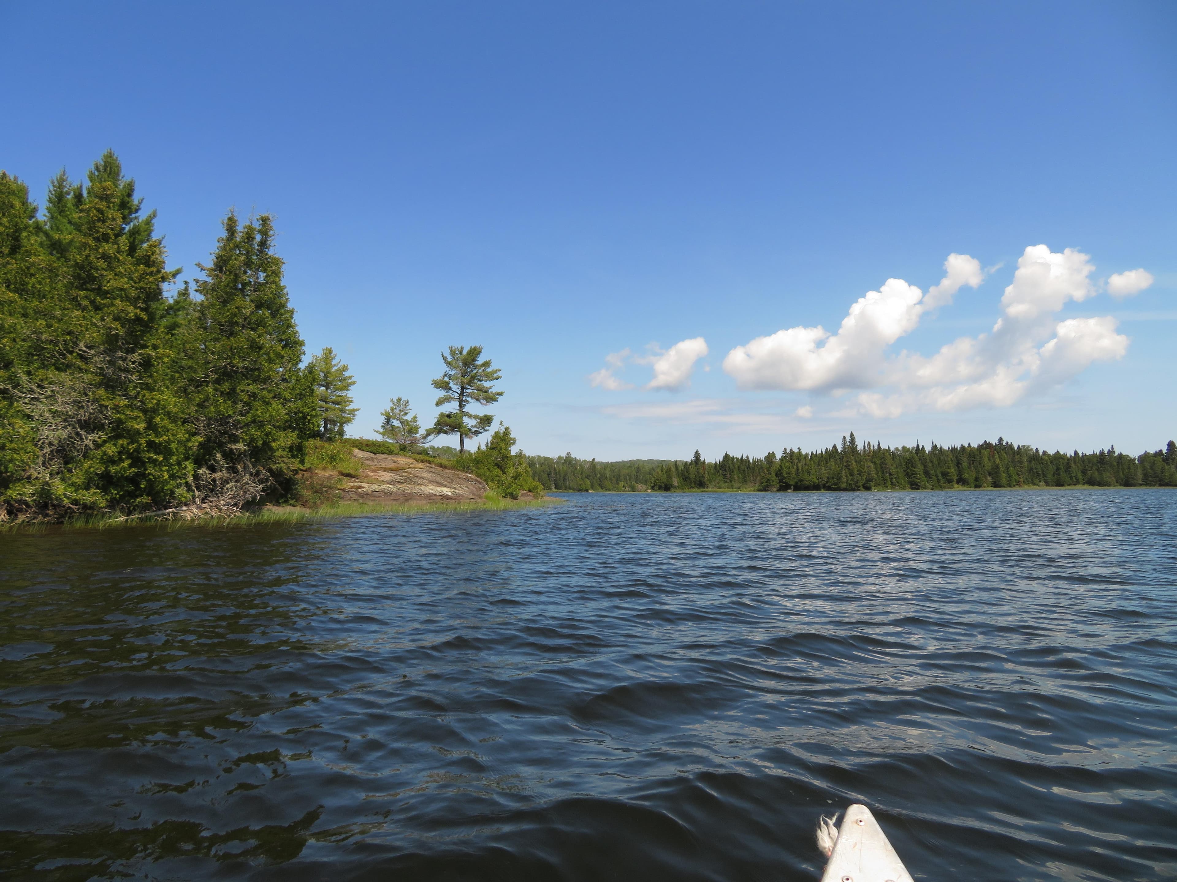 Paddling to Lake Richie Canoe Campsite