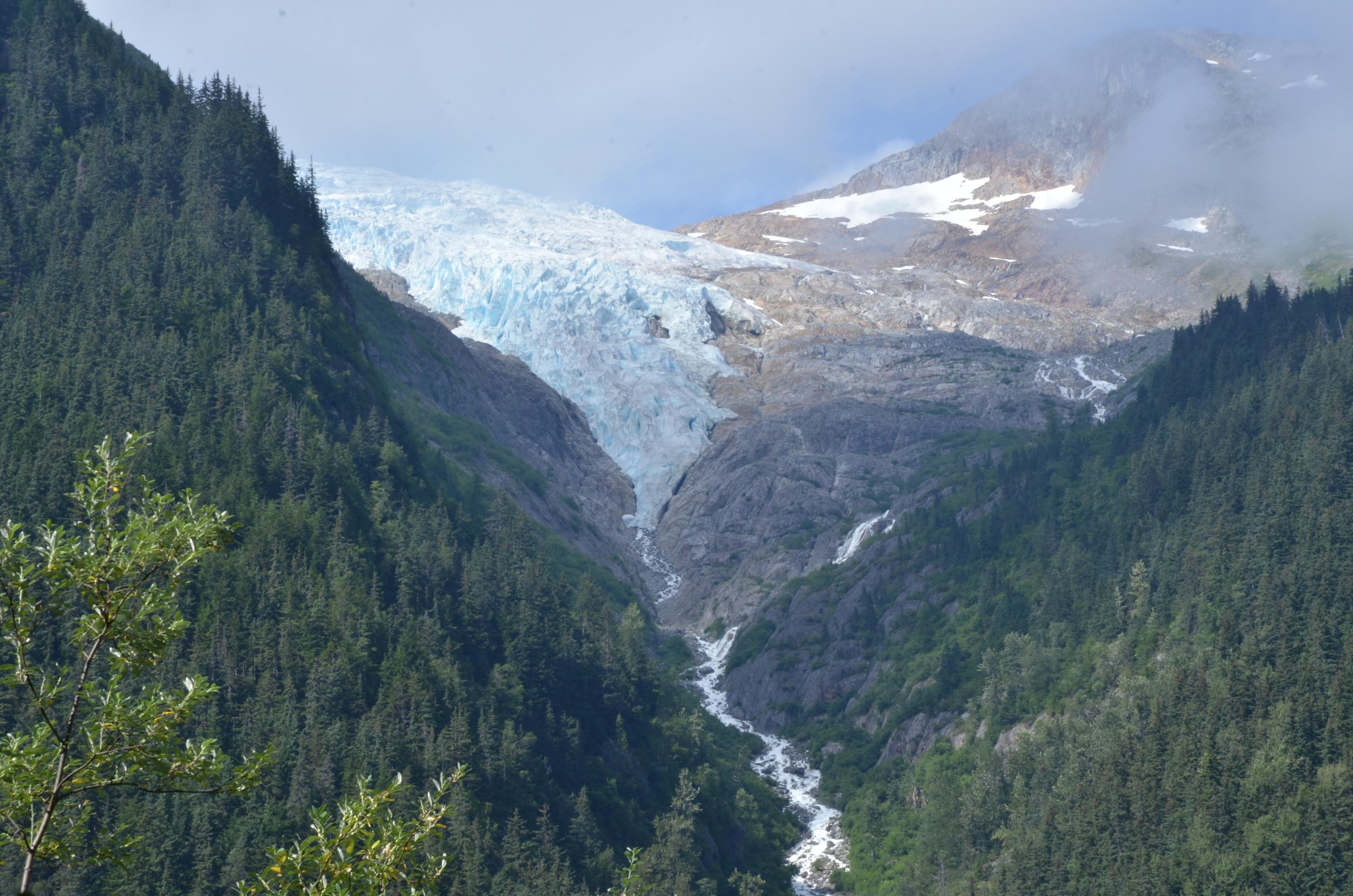 Irene Glacier is across the valley from Finnegan's Point campground.