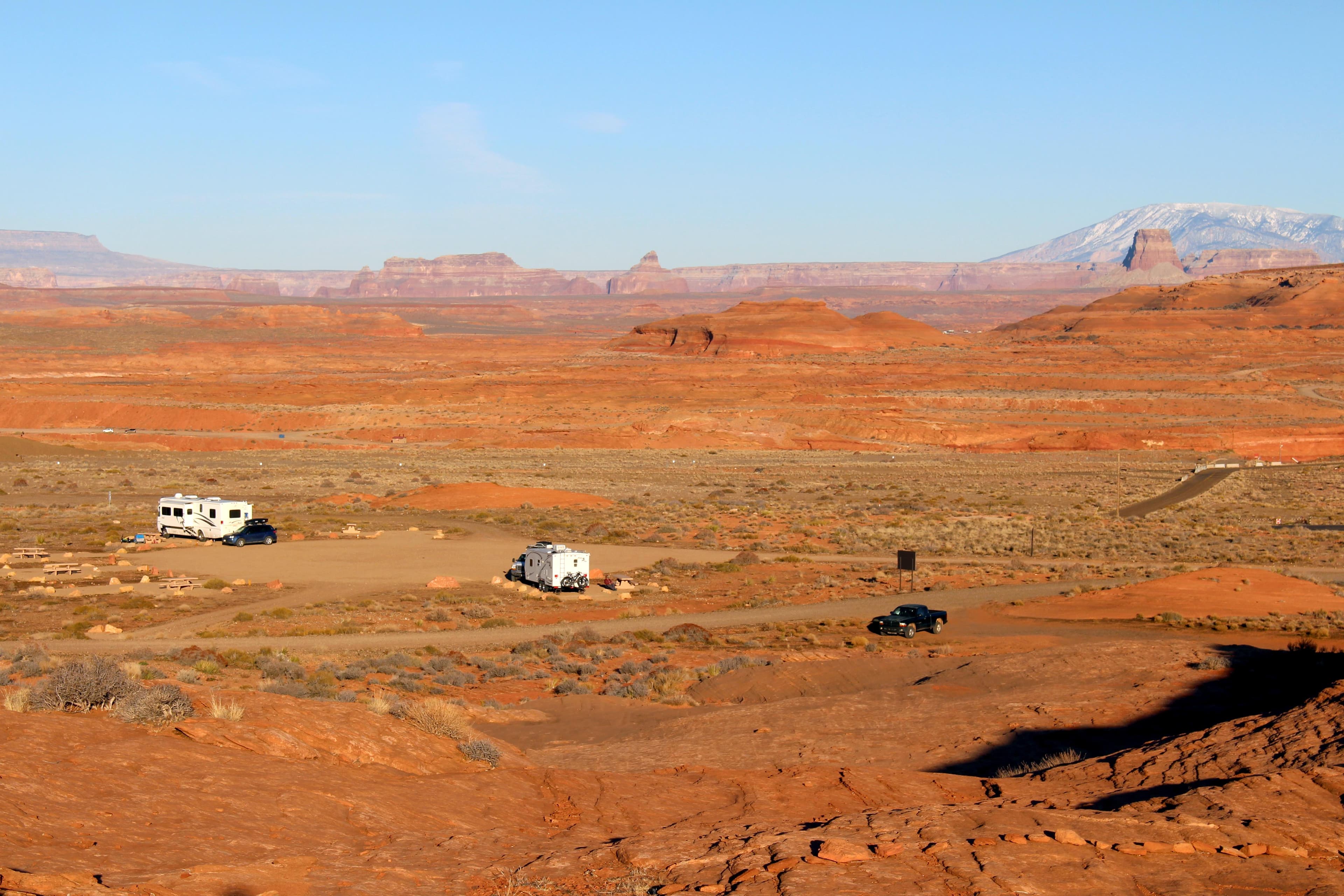 A quick hike up the beehives gets you a pretty good view of the small campground and the iconic scenery.