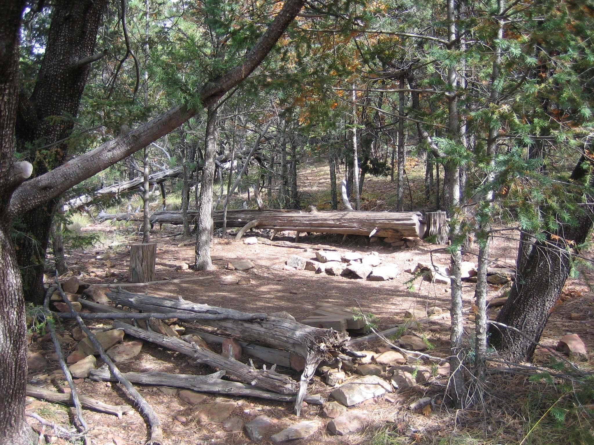 The tent pads have generally good shelter from the elements