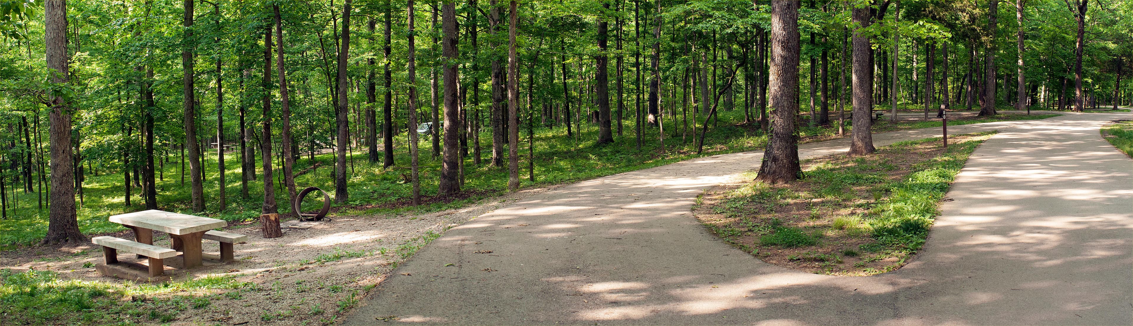 RV sites have full paved turn-ins.