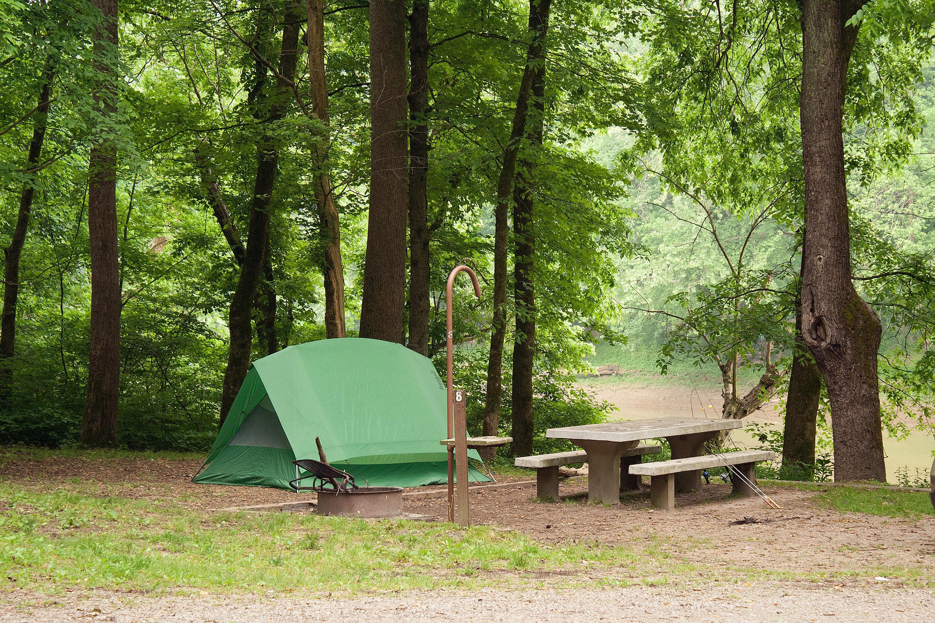 Houchin Ferry Campground sites may be primitive sites - but they're welcoming.