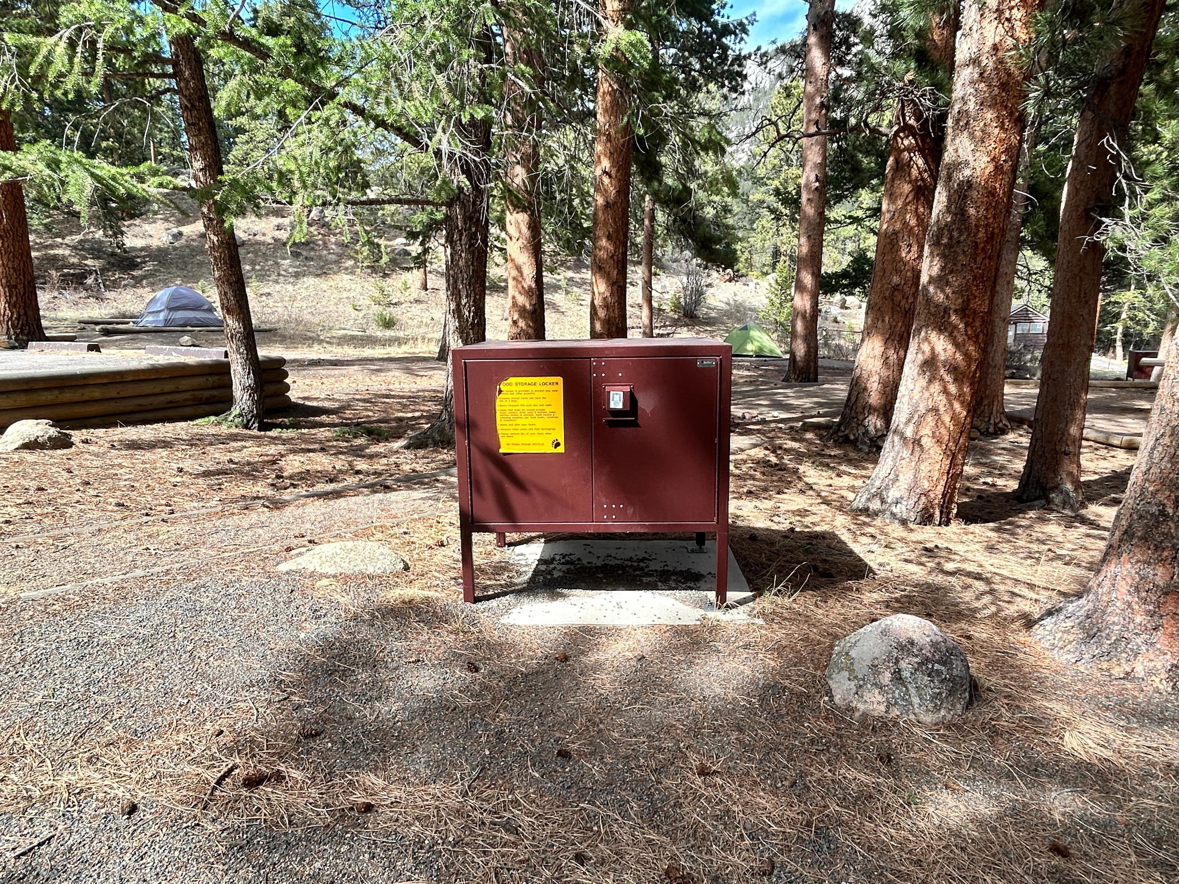Food Storage Locker in a campsite