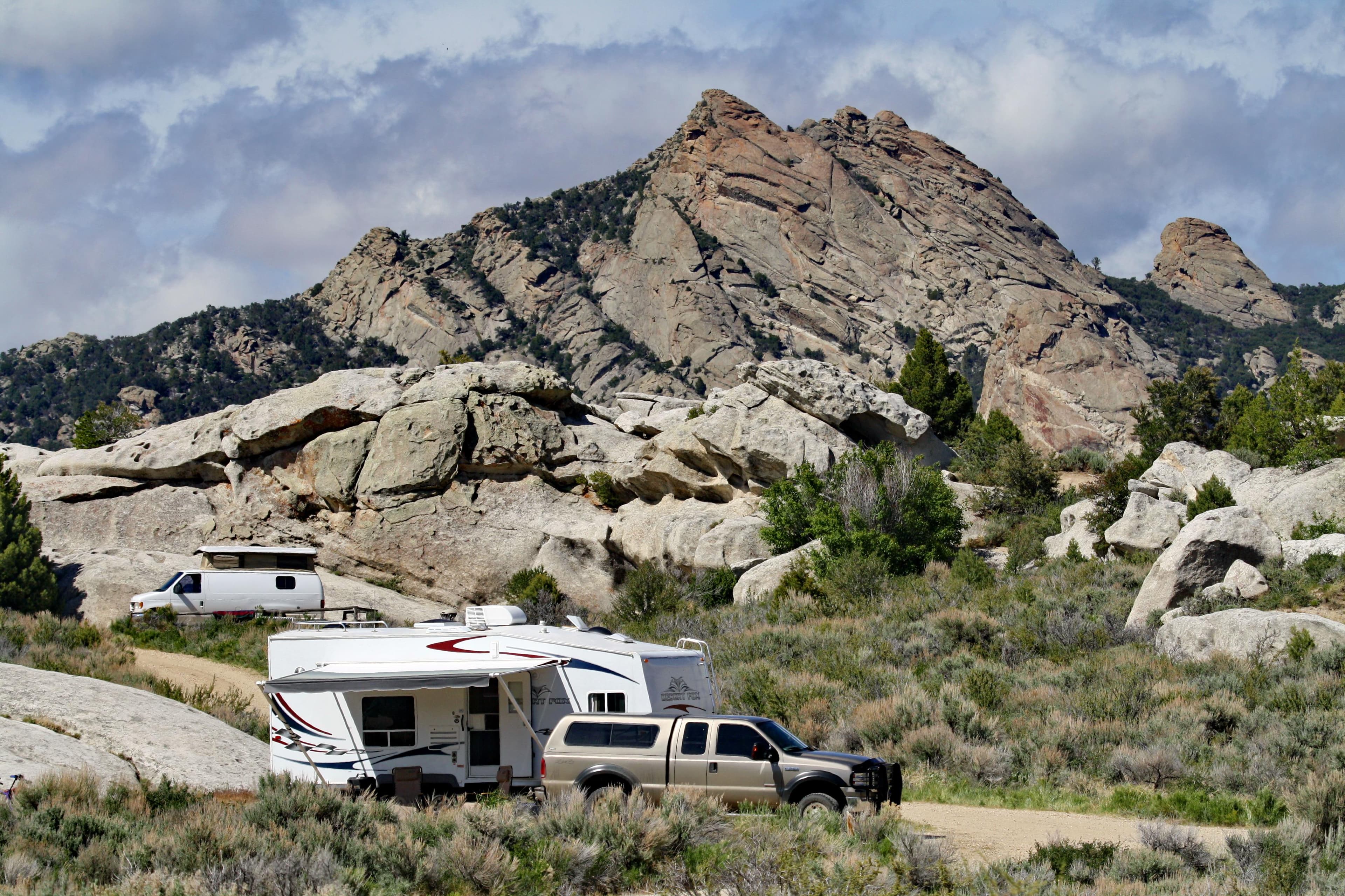 Some campsites are suitable for small RV campers