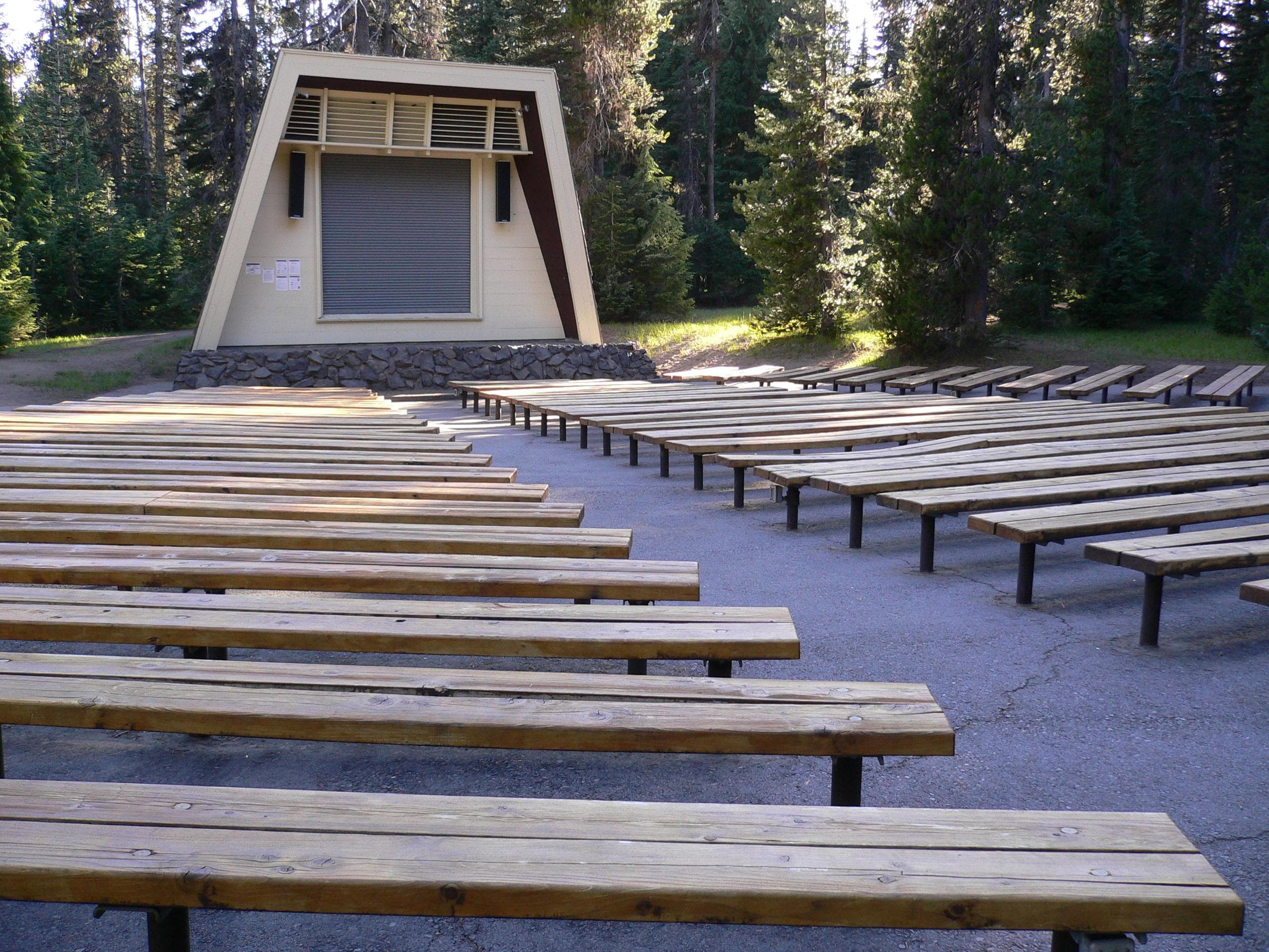 The amphitheater hosts nightly ranger programs in July, August, and early September.
