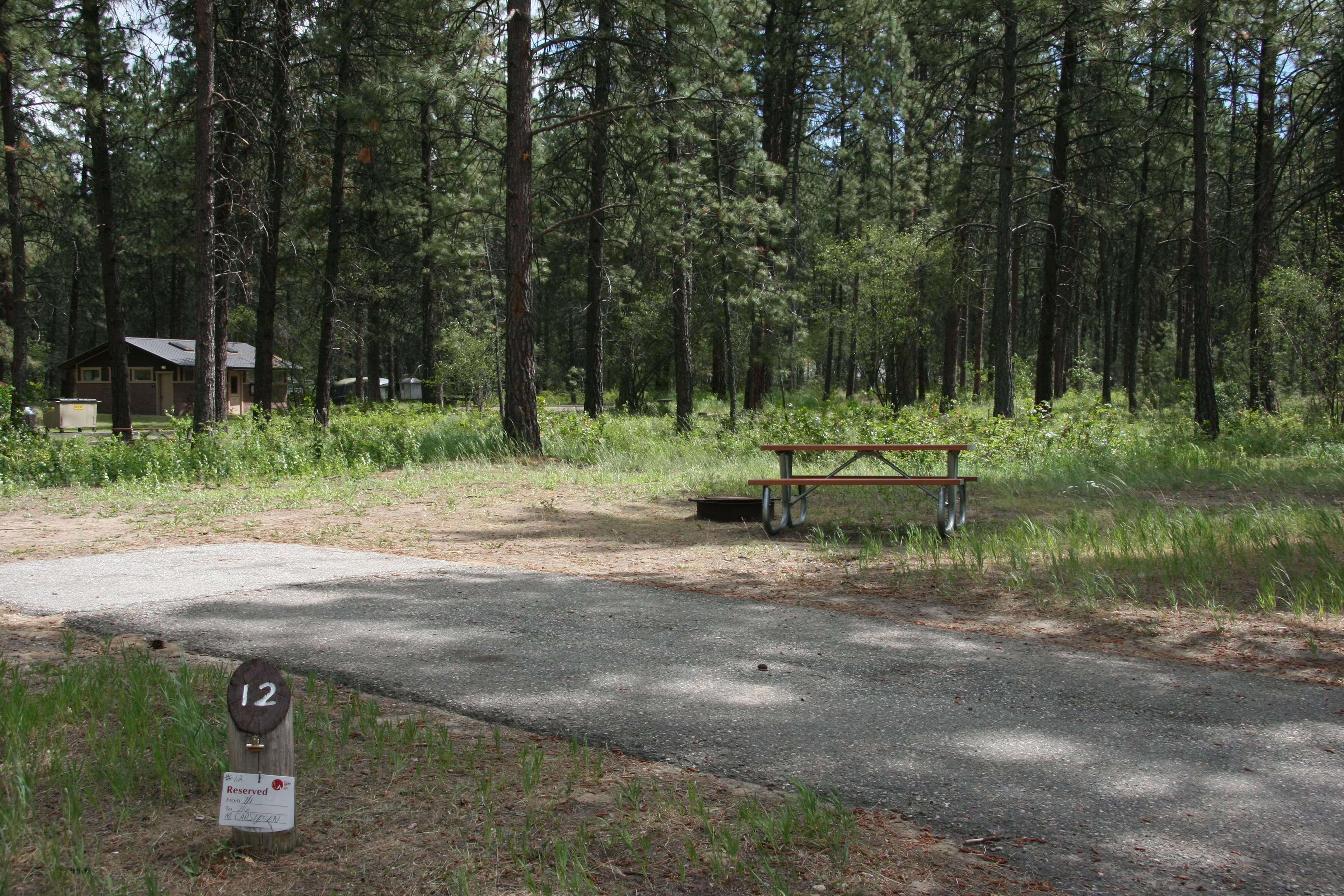 Campsite 12 at Kettle Falls Campground.