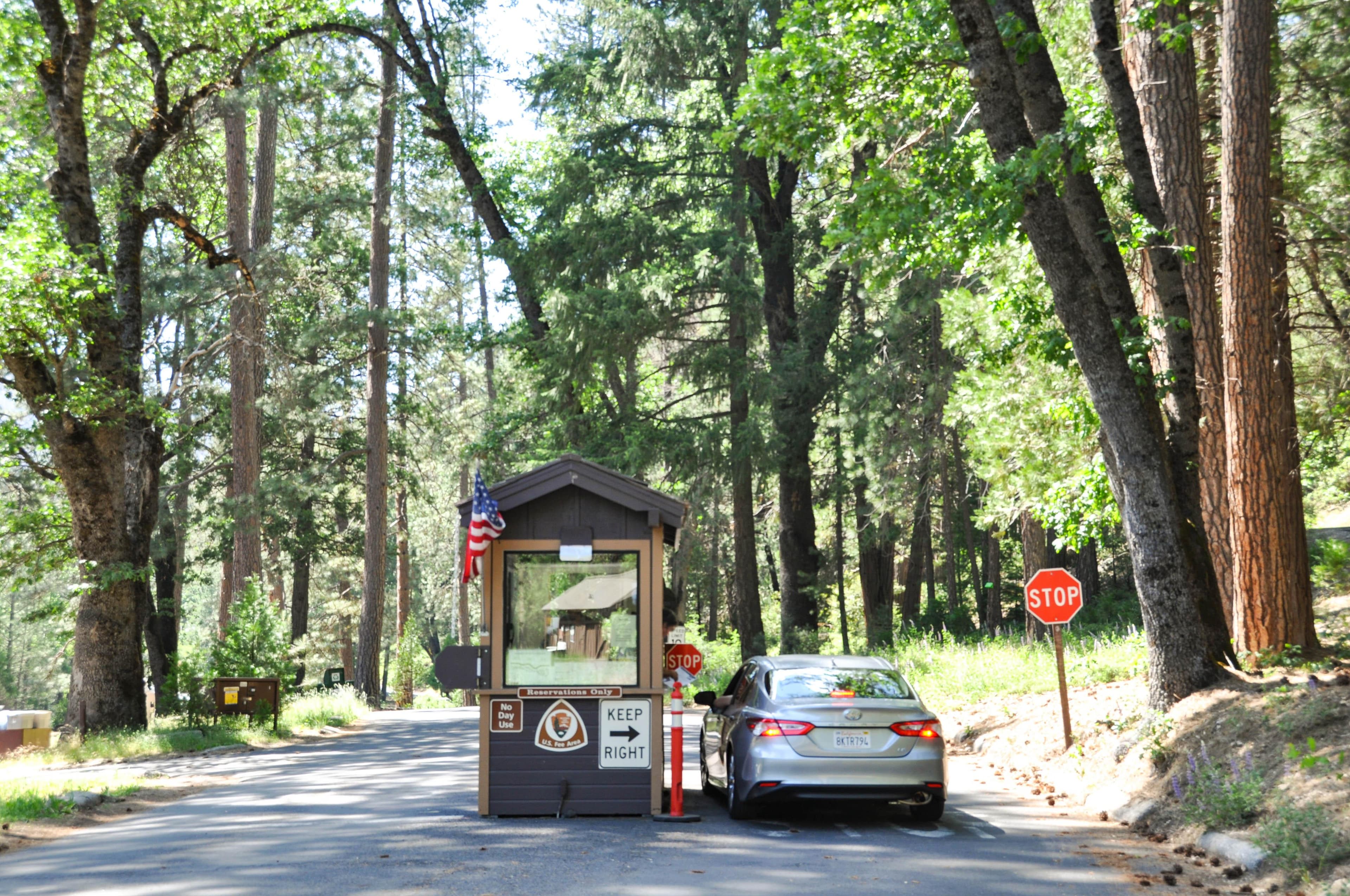 The entrance to Wawona Campground