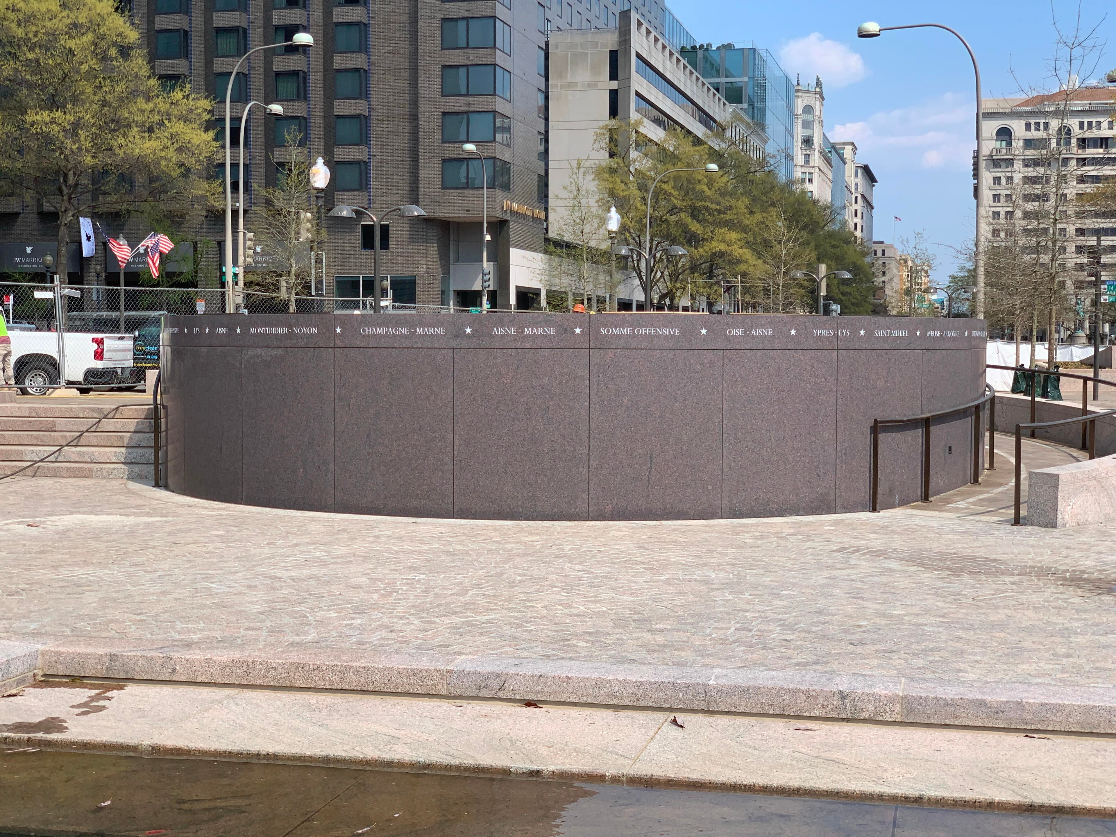 The Belvedere is the conceptual center of the World War I Memorial, providing a commanding view of its major features.