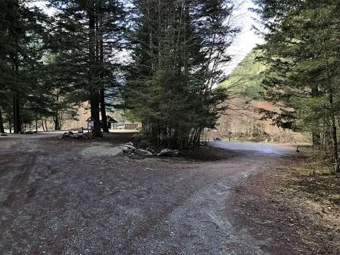 Gravel road loop at Gorge Lake Campground