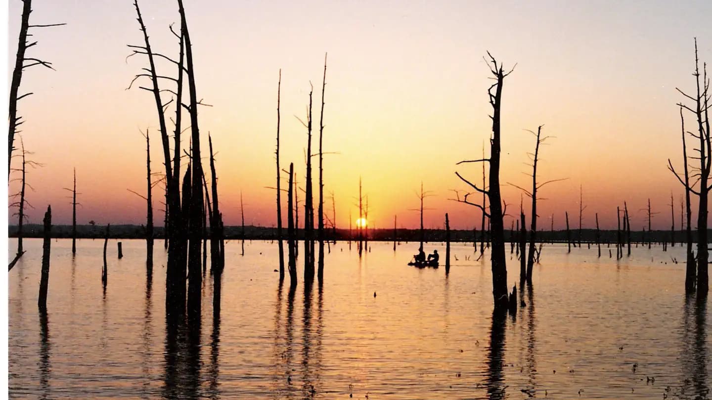 Sunset at Sardis Lake