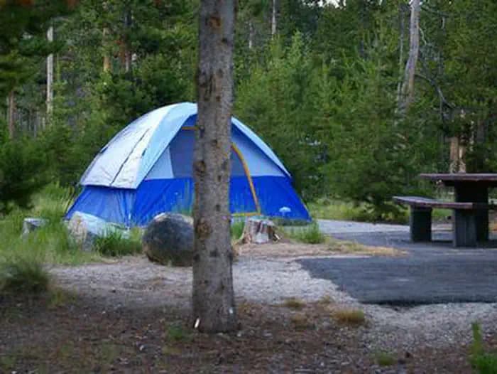 Glacier View tent site